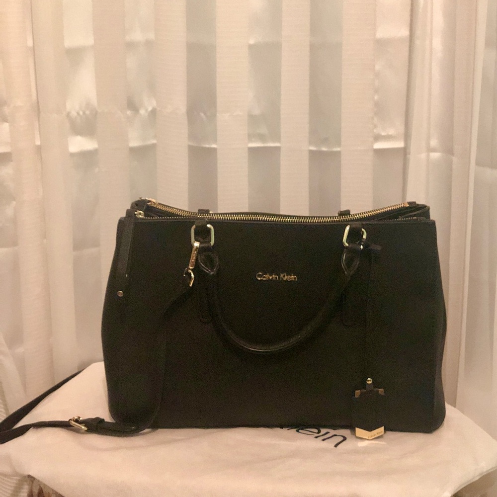 Calvin Klein Claudia Saffiano-Satchel